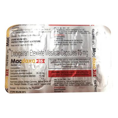 MACDAXA 75 Capsule 10's - Blood Clot-Ant