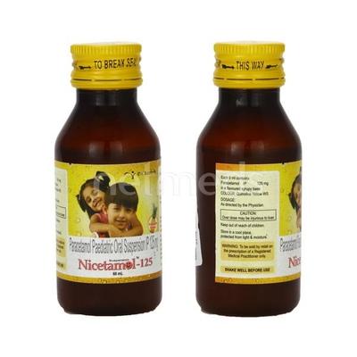 Nicetamol 125mg Suspension 60ml - Fever-Ana