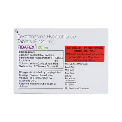 FIBAFEX 120mg Tablet 10's - Allergies-Ant