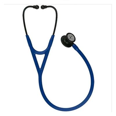 3M Littmann Cardiology IV Stethoscope - Black Finish Chestpiece with Navy Blue Tube (27 inch) (6168) - Stethoscopes