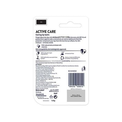 Nivea Men SPF 15 Lip Balm - Active Care 4.8 gm - Lip Balms