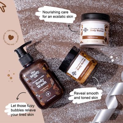 The Beauty Co. Chocolate Coffee Collection (Face Scrub + Face Wash + Body Scrub + Body Butter + Face Mask + Body Wash) - Facial Kits