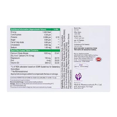 MEDNOCAL Tablet 10's - Supplements-Cal