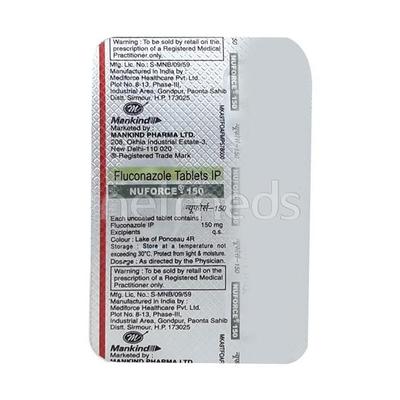 Nuforce 150mg Tablet 1's - Fungal Infections-Anf