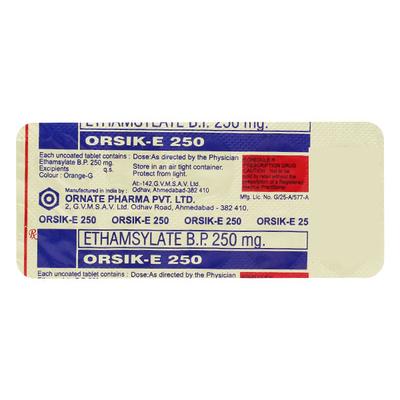 ORSIK E Tablet 10's - Muscle Spasm-Ant