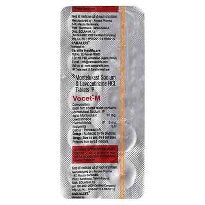 VOCET M Tablet 10's - Allergies-Ant