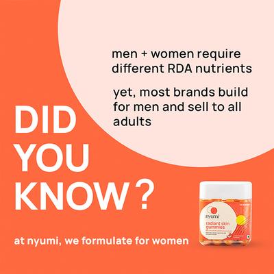Nyumi Radian Skin Gummies 250 gm - Hair & Skin
