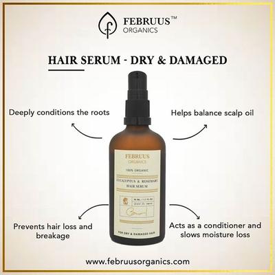 Februus Organics Hair Serum - Eucalyptus & Rosemary 50 ml - Hair Treatment