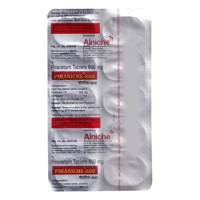 PIRANICHE 800 Tablet 10's - Nootropics And Neurotrophics