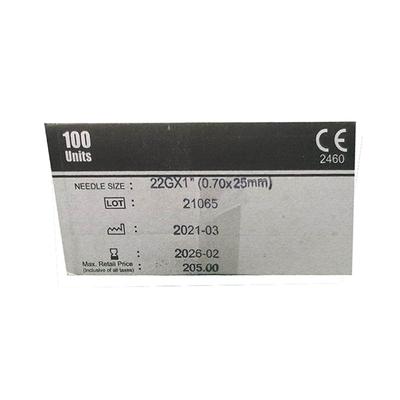 Mr. Inject Disposable Needle 22G 100's - Surgical Instruments