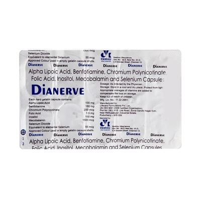 Dianerve Capsule 10'S - Nootropics And Neurotrophics