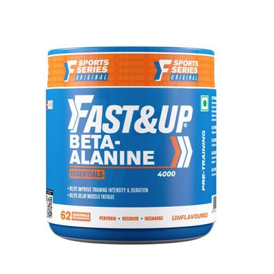 Fast&Up Beta Alanine Essentials 4000 (62 Servings) - Unflavored 250 gm - Workout Essentials