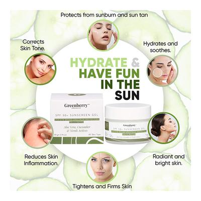 Greenberry Organics SPF 50+ Sunscreen Gel 50 gm - Face Sunscreen