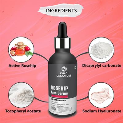 Khadi Organique Face Serum - Rosehip 30 ml - Face Serum
