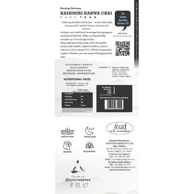 Innoveda Kashmiri Kahwa Chai Whole tea leaves 50 gm - Teas