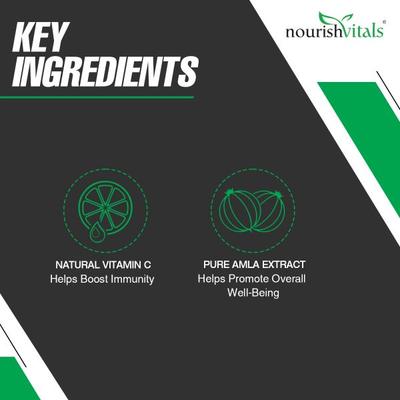 NourishVitals Amla Vitamin C Veg Capsule 60's - Vitamin C