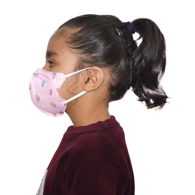 Advind Smog Guard N95 For 4-12 Years Kids Face Mask - Pink Printed Design 1's - Face Mask