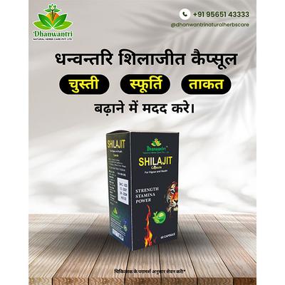Dhanwantri Shilajit Capsule 60's - Speciality Medicines
