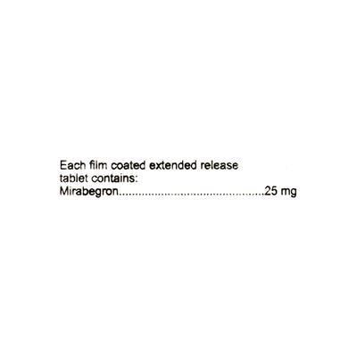 Mirakem 25mg Tablet 10'S - Bladder And Prostate Disorders-Dru