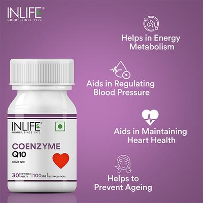 INLIFE Coenzyme Q10 100 Mg Chewable Tablets 30's - Co-Q