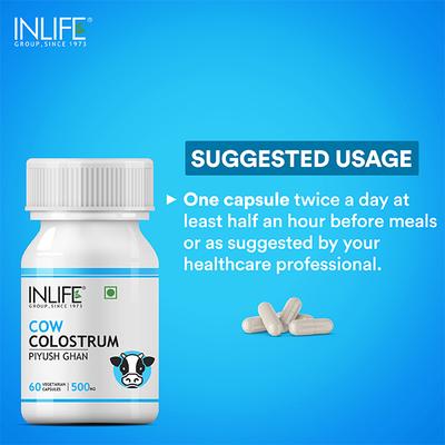 INLIFE Cow Colostrum Capsules 60's - Vitamin C