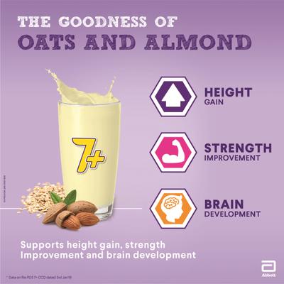 Pediasure 7Plus Health Drink Powder - Vanilla Flavour 200 gm (Refill Pack) - Kids Nutrition