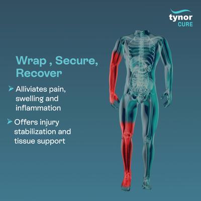 Tynor Tynocrepe Cotton Crepe Bandage - Beige (8 cm x 4 m) - Ankle/Foot Supports