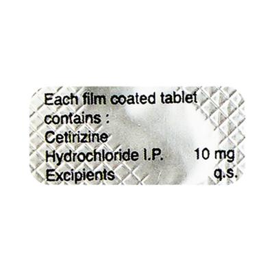 Zyncet 10mg Tablet 10'S (N) - Allergies-Ant