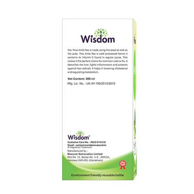Wisdom Amla Ras Juice 500 ml - Nutritional Supplement