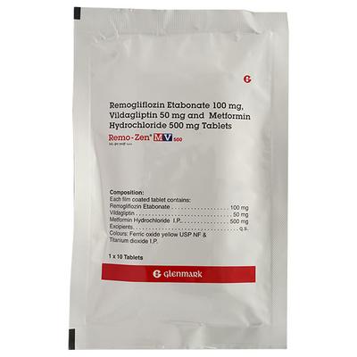 REMOZEN MV 500 Tablet 10's - Diabetes-Ant