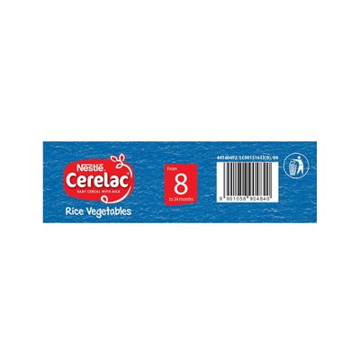 Nestle Cerelac Stage 2 (8 Months+) Powder 300 gm - Rice Vegetables (Refill Pack) - Baby And Infant Supplements