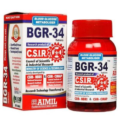 Aimil BGR-34 Tablet 100's - Diabetes Care (Ayush)