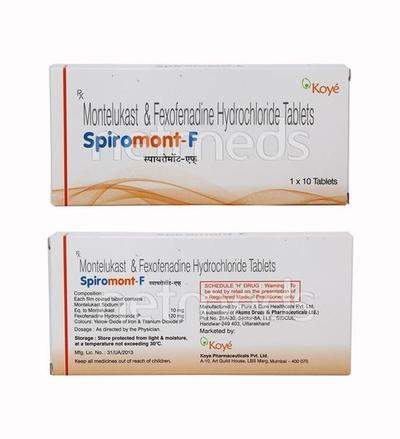 Spiromont F Tablet 10'S - Allergies-Ant