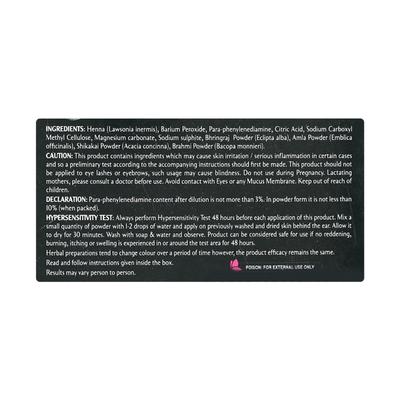 Banjaras Black Henna Hair Colour - Brazilian Black (Pack of 6 x 9 gm) - Henna