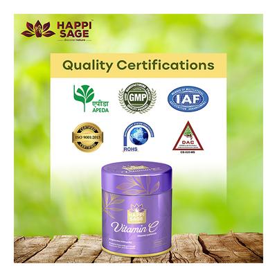 Happi Sage Vitamin-C Organic Veg Capsule 60's - Vitamin C