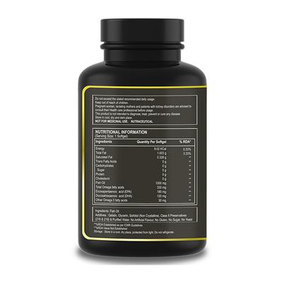 Pure Nutrition Vitals Omega 3 Fish Oil 1000 mg Softgels 60's - Omega Fish Oil Fatty Acids