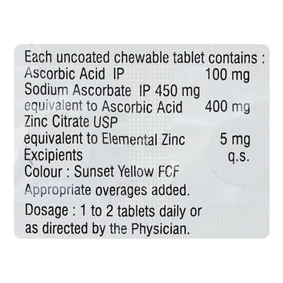 ZINCITOTAL C Chewable Tablet 10's - Supplements-Vam