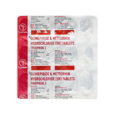 TRUEPRIDE 2mg Tablet 15's - Diabetes-Ant