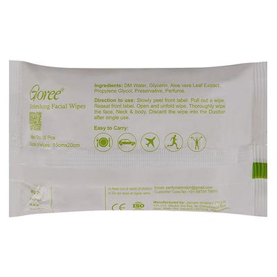 Goree Refreshing Facial Wipes - Aloe Vera 25's - Facial Wipes & Tissues