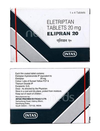 Elipran 20mg Tablet 4'S - Migraine