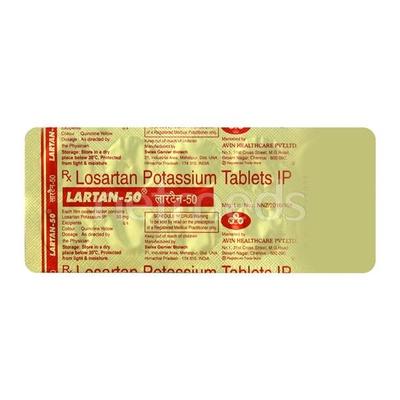 Lartan 50mg Tablet 10'S - Hypertension-Ang