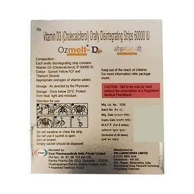 OZMELT D Oral Disintegrating Strips 8's - Supplements-Vit