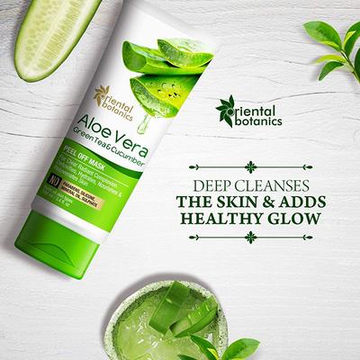 Oriental Botanics Aloe Vera, Green Tea & Cucumber Peel Off Mask 100 ml - Masks & Peels