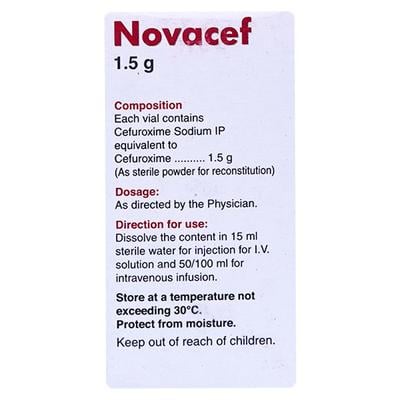 Novacef 1.5gm Injection 20ml - Bacterial Infections-Cep