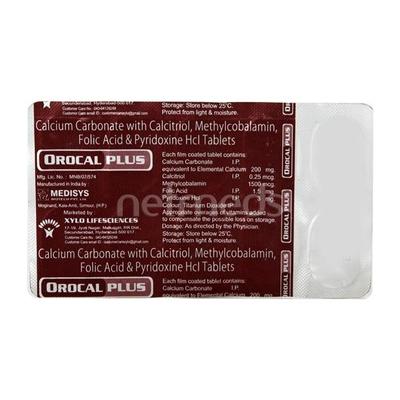 Orocal Plus Tablet 10'S - Bone Metabolism-Age