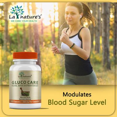 La nature's Gluco Care 500 mg Capsule 60's - Diabetes Care (Ayush)