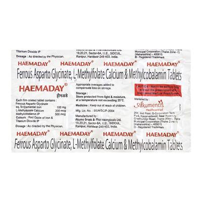 Haemaday Tablet 10'S - Supplements-Vam