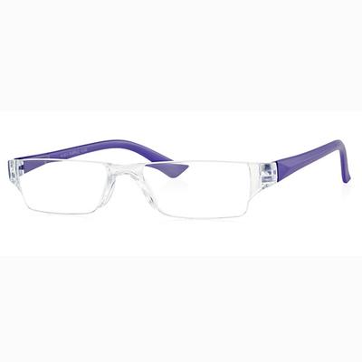 Klar Eye Rectangle Rimless K-511 Reading Glass - Purple, 3 Power - Men Eyeglasses