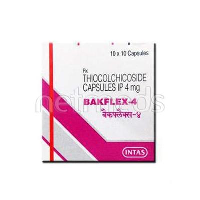 Bakflex 4mg Capsule 10'S - Muscle Cramps/Spasticity-Mus