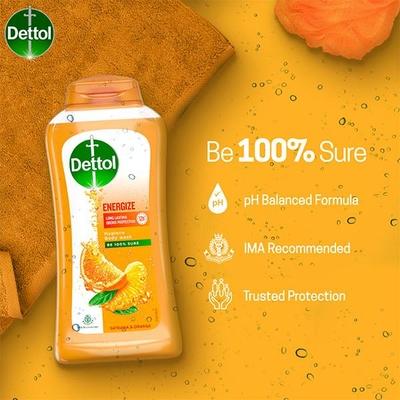 Dettol Long Lasting Hygiene Body Wash - Energize 250 ml - Soaps